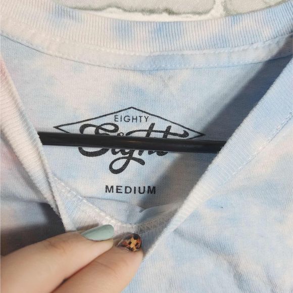 Mens Size M Eighty Eight Tie Dye Alien T-Shirt - Picture 4 of 5